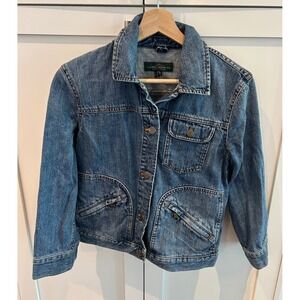 Lauren Jeans Co. Ralph Lauren Denim Jacket Blue‎ Small Casual